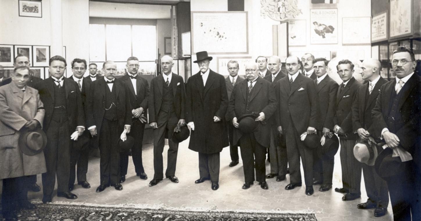 Prezident Masaryk s predstaviteľmi prvej ČSR
